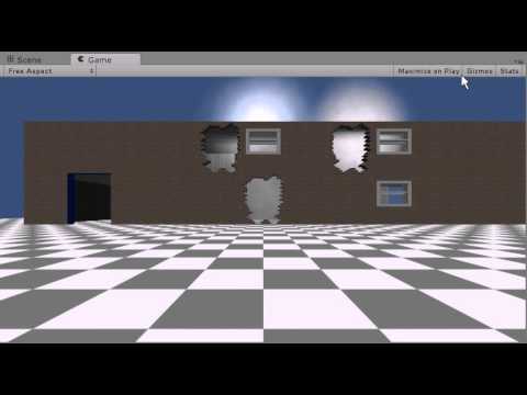 Battlefield style destructible buildings in Unity3d Proof of Concept