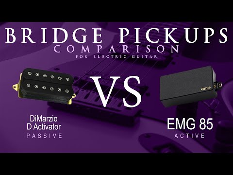 DiMarzio D ACTIVATOR vs EMG 85 - Bridge Pickup Guitar Tone Comparison Demo