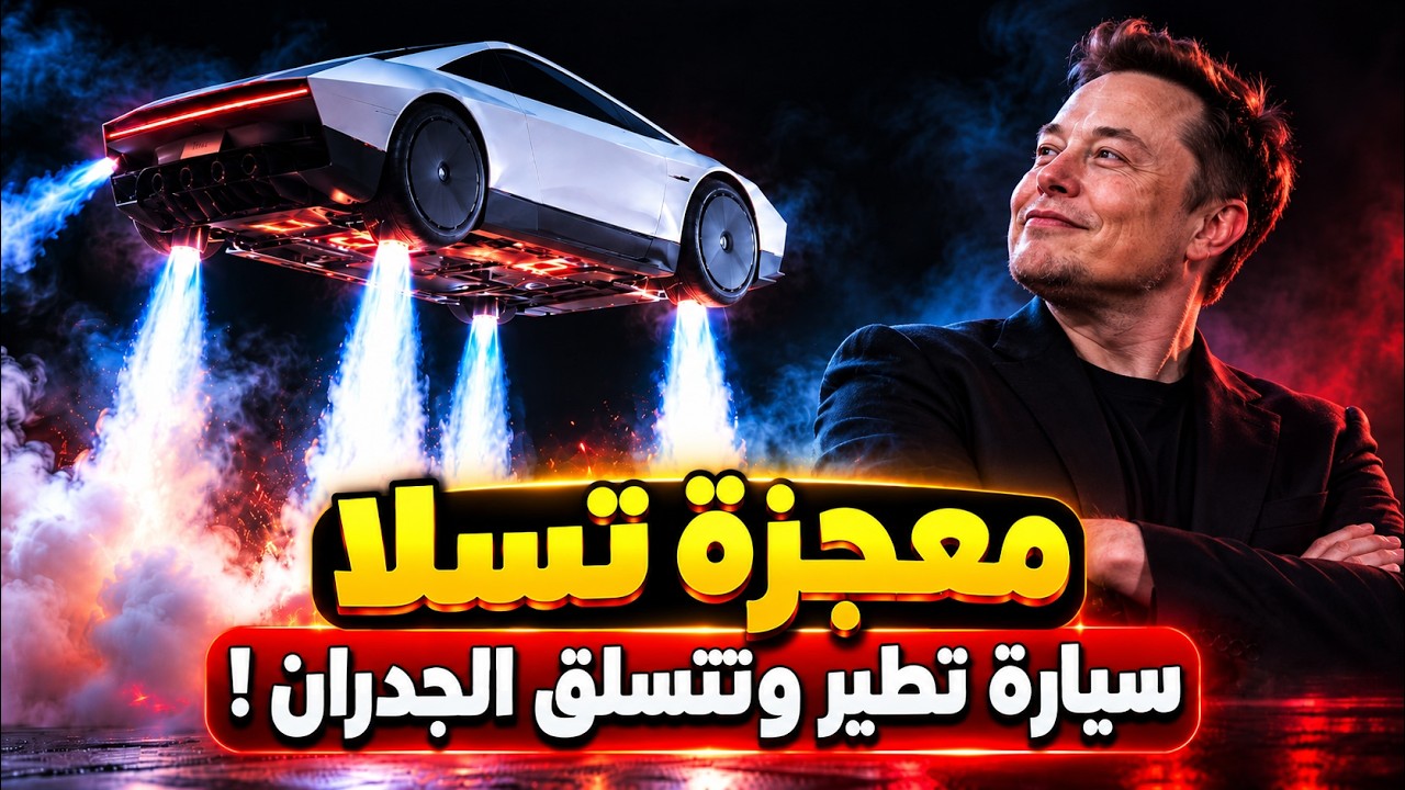 سيارة تسلا الجديدة تطير وتدور في الهواء.. ابتكار يفاجئ العالم