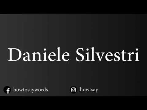 How To Pronounce Daniele Silvestri