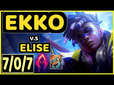 SKEANZ (EKKO) vs ELISE - 7/0/7 KDA JUNGLE CHALLENGER GAMEPLAY - EUW