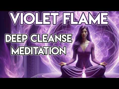 Violet Flame Cleansing Meditation | Remove Entities & Negative Energy | For Empaths & Lightworkers