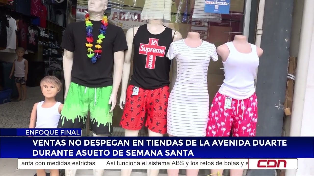 Ventas no despegan en tiendas de la avenida Duarte durante asueto de Semana Santa