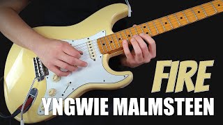 Yngwie Malmsteen | Fire | guitar solo cover [hq/uhd]