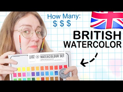 We Tested Watercolors from THE UK..! Cass Art & Mini art haul