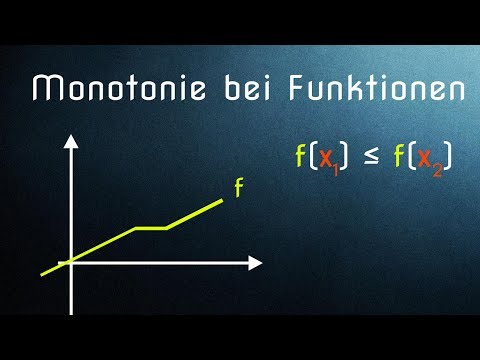 Monotonie bei Funktionen - Einführung strenge Monotonie