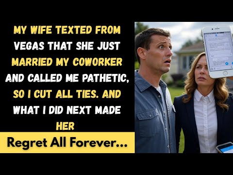 [ Full Story ] My Wife Texted From Vegas That She Just Married My Coworker And Called Me Pathetic,..