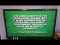 Green FBI Warning 1997 2000 Walt Disney Home Video Blue Logo