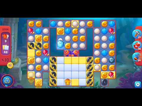 Fishdom. 5704 hard level no boosters and diamonds