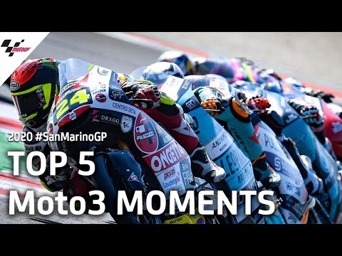 【決勝ハイライト】Moto3 サンマリノGP 気になるレースシーントップ５を集めたダイジェスト動画