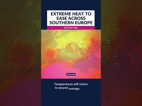 Extreme heat to ease across southern Europe