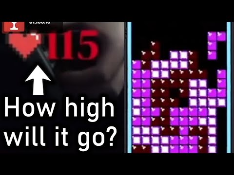 Huff Wears a Heart Rate Monitor During a Tetris Match