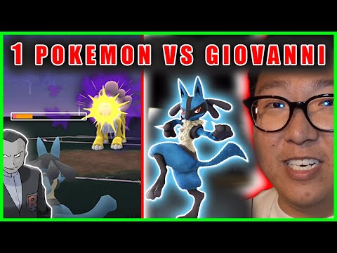 I DEFEATED GIOVANNI WITH ONLY 1 POKEMON - Pokemon GO Challenge