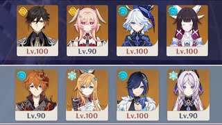 【原神】Ver.Luna V 螺旋12層 月結晶鍾離＆凍結タルタリヤで星9攻略【Genshin Impact】