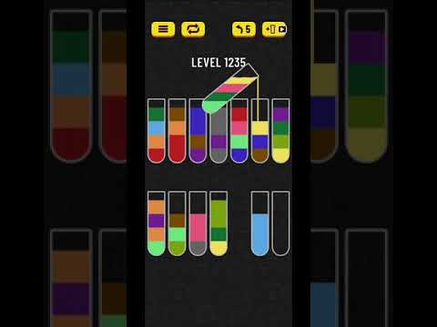 Water sort puzzle level 1235