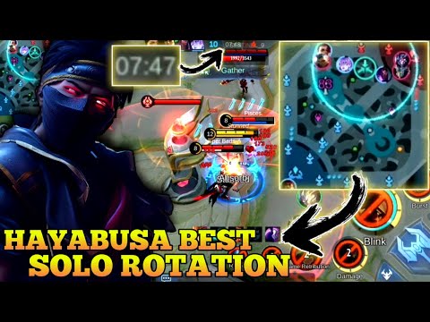 HAYABUSA BEST SOLO RANKED ROTATION | HAYABUSA BEST BUILD - MLBB