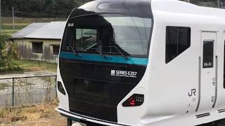 長野へ入場出場お互いに  e257系NA-04編成津田沼回送、e127系a4編成 長野入場