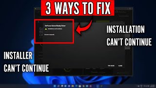 3 Ways to Fix NVIDIA GeForce Experience "Installation Can