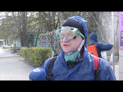 В Курске прошла очередная масштабная дезинфекция