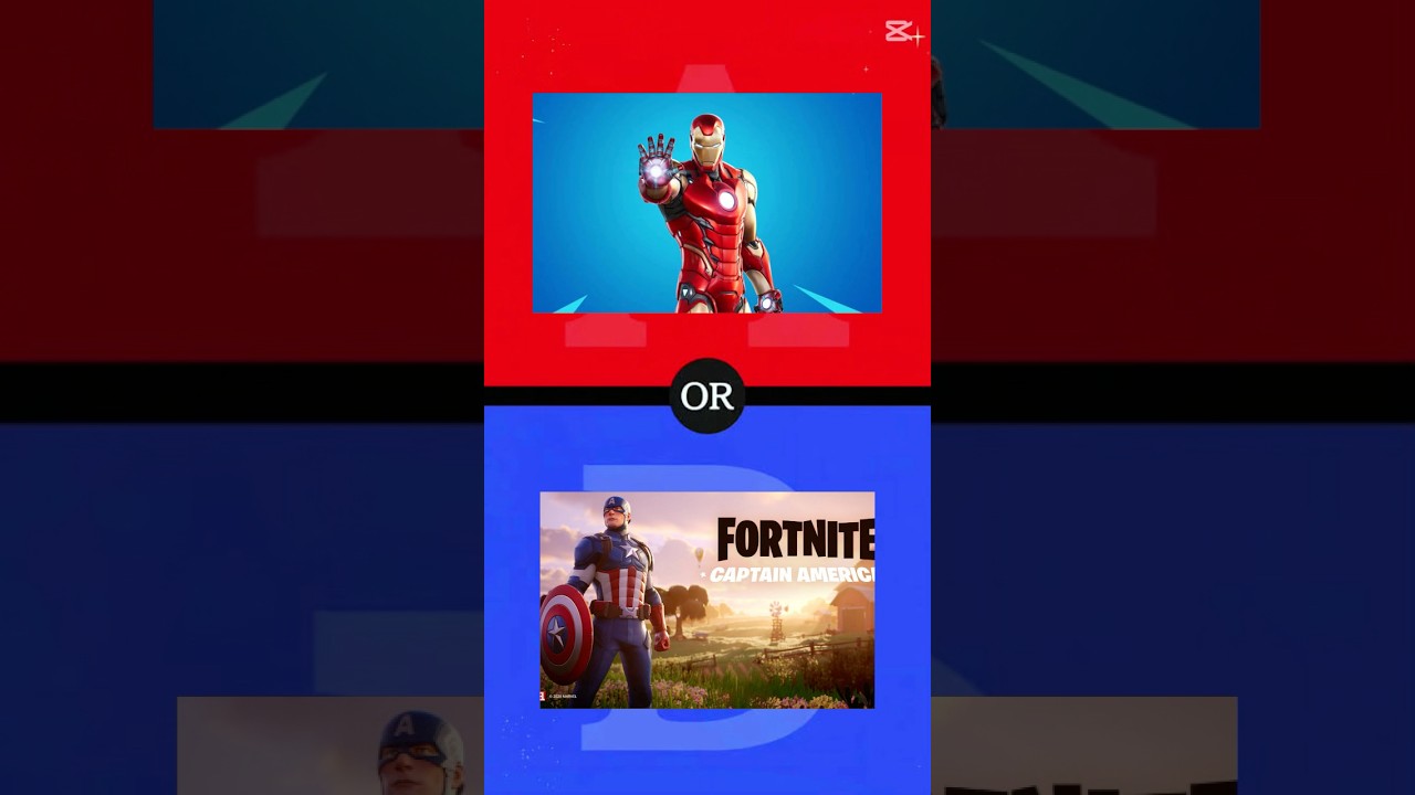 【究極の二択】アイアンマンvsキャプテンアメリカ【フォートナイト/Fortnite】
