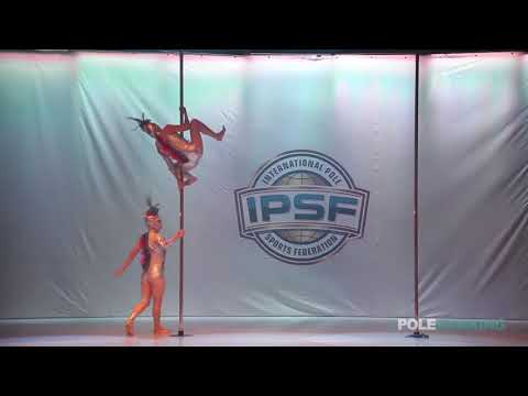Doubles Maki Mori & Keiko Takemoto of Japan - IPSF World Pole Sports Championships 2018