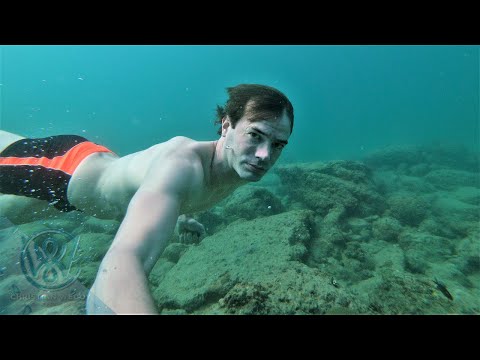 Snorkeling without a boat at Kata beach in Phuket -Thailand 2019