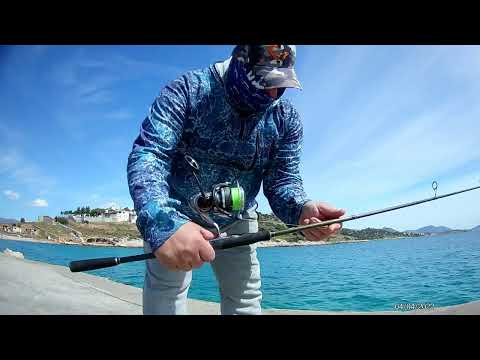 4 4 2022 jigging δοκιμή καλάμι  impact shore game 2.59m 11-40gr με πλάνο savage needle 20gr(no fish)
