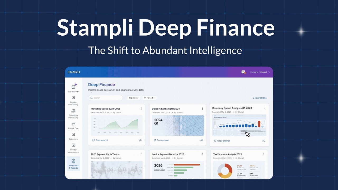 Stampli Deep Finance – The Shift to Abundant Intelligence video thumbnail