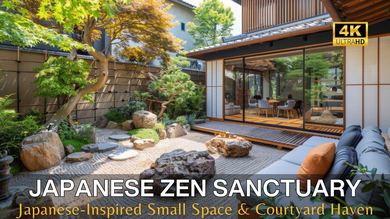 Rustic Zen Sanctuary: Japanese-Inspired Small Space and Courtyard Retreat Designs for Urban Living