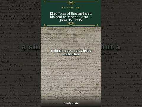 King John of England puts his seal to Magna Carta — ...