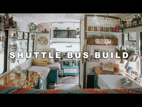 Shuttle Bus Build with Full Bathroom | @AwakenDaze