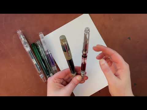 Fountain Pen Closer Look: #5 vs. #6 size nibs