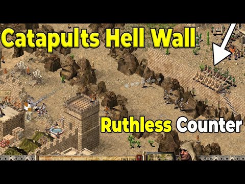 Brutal Catapults Hell Wall (TRICK + BUG) Mission 12 Stronghold Crusader | Wall Trick Stronghold