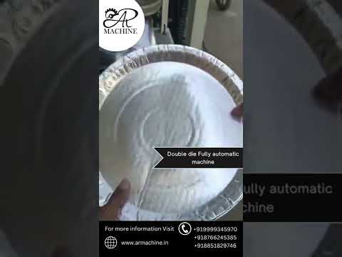 Hydraulic Double Die Paper Plate Making Machine