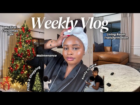 Weekly Vlog | Living Room Transformation, My First Christmas Tree, Some Maintenance & Lots of Chats