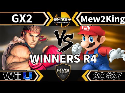 GX2 (Ryu) vs. COG MVG|Mew2King (Mario) - SSB4 Winners R4 - Smash Conference 37