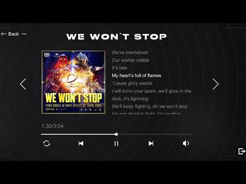 PUBG Mobile 2.2 Theme Song - We Won’t Stop (My Heart’s Full Of Flames) with official lyrics