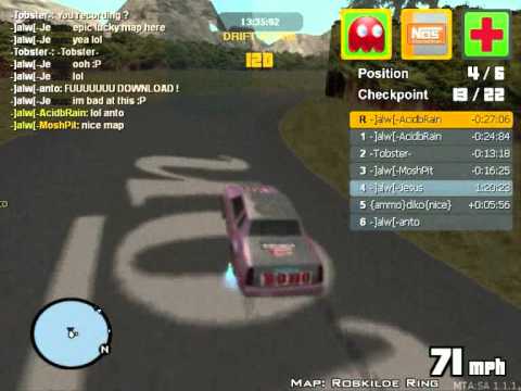 MTA 1.1.1 -]alw[- Race Server. Map: Roskilde Ring.