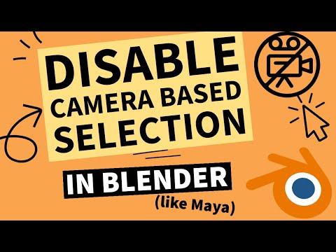 Disabling Camera-Based Selection in Blender (Like Maya)