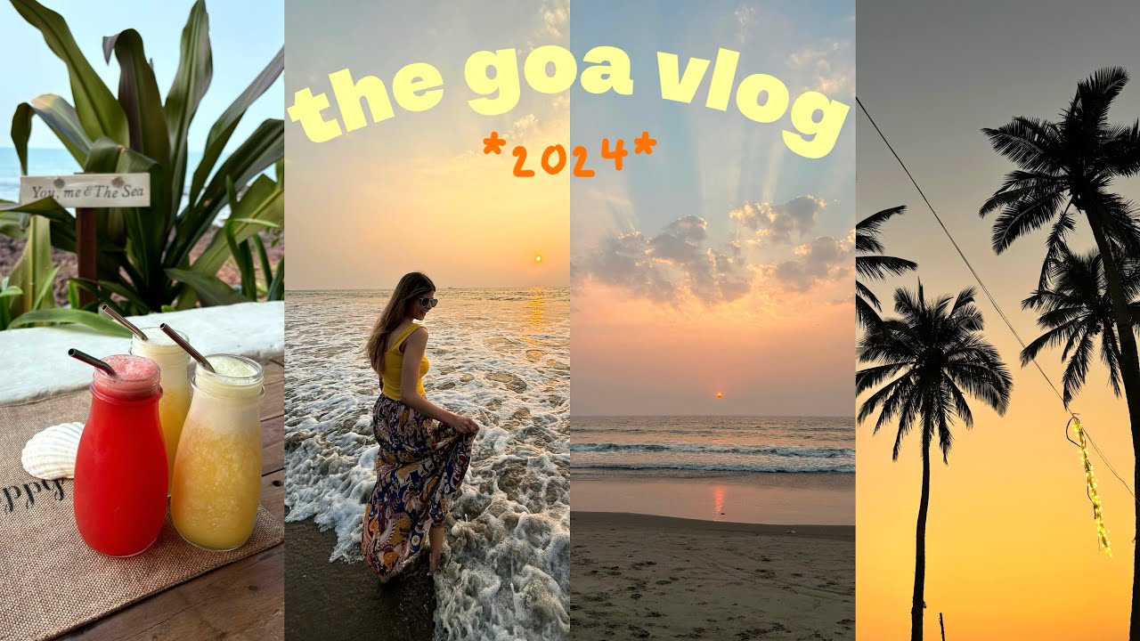 goa vlog part ~1 ; anjuna beach, vagator beach, ozran beach, affordable food, shopping & more!!