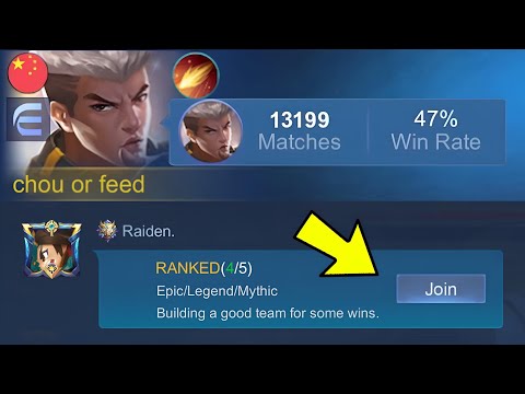 I PRANK 4 RANDOMS IN GLOBAL CHAT USING LOW WINRATE CHOU !! 😂