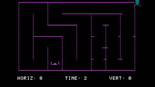 Apple II Game: Space Maze (1978 Powersoft, Inc.)