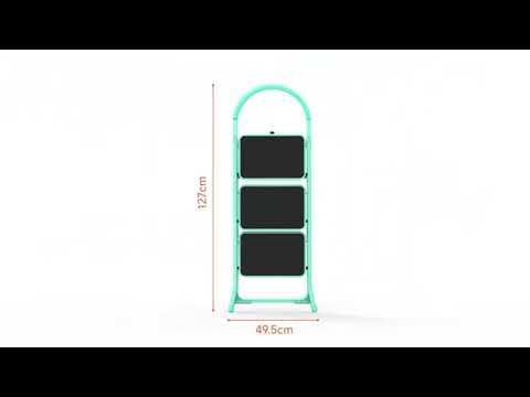 Gambar Fixsteps Tangga Lipat Aluminium Stool 3 Step - Biru