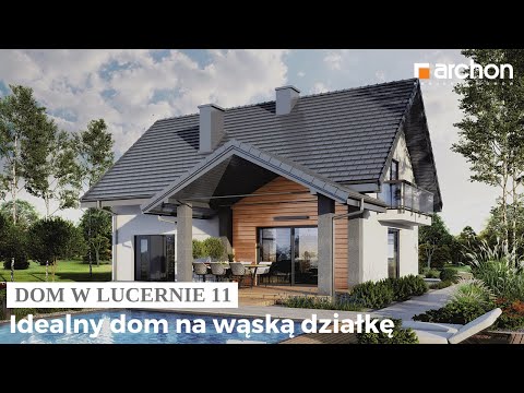 Dom w lucernie 11 – Idealny dom na wąską działkę I ARCHON+ Projekty Domów