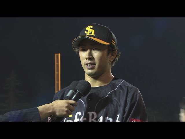 ホークス・西田選手ヒーローインタビュー 2018/7/3 E-H