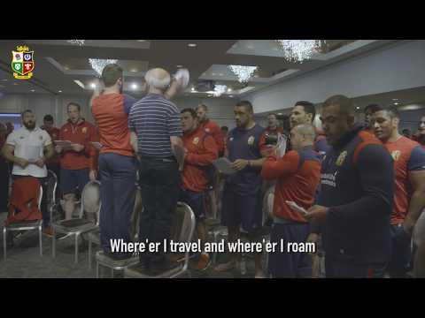 The Lions squad sing Highland Cathedral! | Sing Your Support | Lions NZ 2017