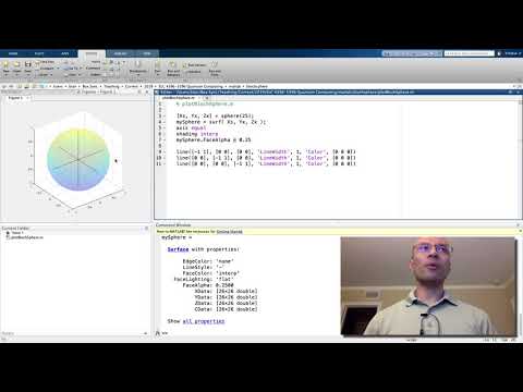 Plot a Bloch Sphere in MATLAB (Part 1)
