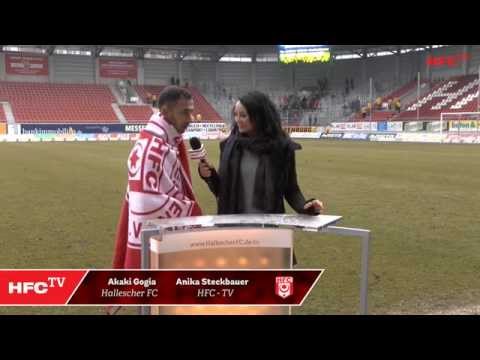 29. Spieltag: Interviews nach dem Spiel Hallescher FC - FC Energie Cottbus