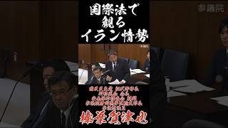 国際法で観るイラン情勢 #国民民主党 #榛葉賀津也 #イラン情勢 #ホルムズ海峡