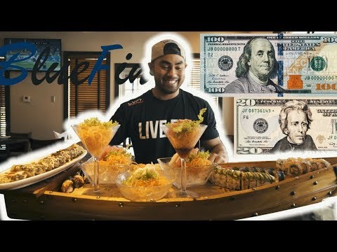 $120 WORTH OF SUSHI | GIANT SUSHI BOAT